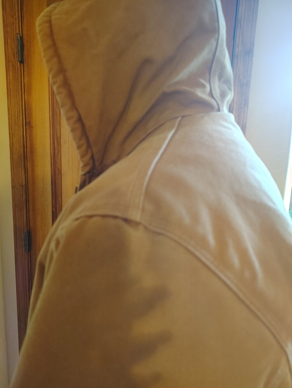 Carhartt Men's Brown Hooded Zip Front Quilt-Lined Insulated Jacket XL - Picture 16 of 16